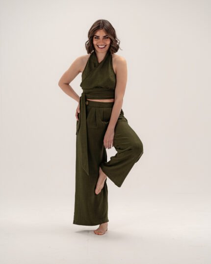 Olive - Linen Pants